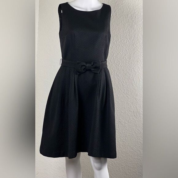 Lotus Grace Fit and Flare Bow Cocktail Dress - Picture 2 of 16